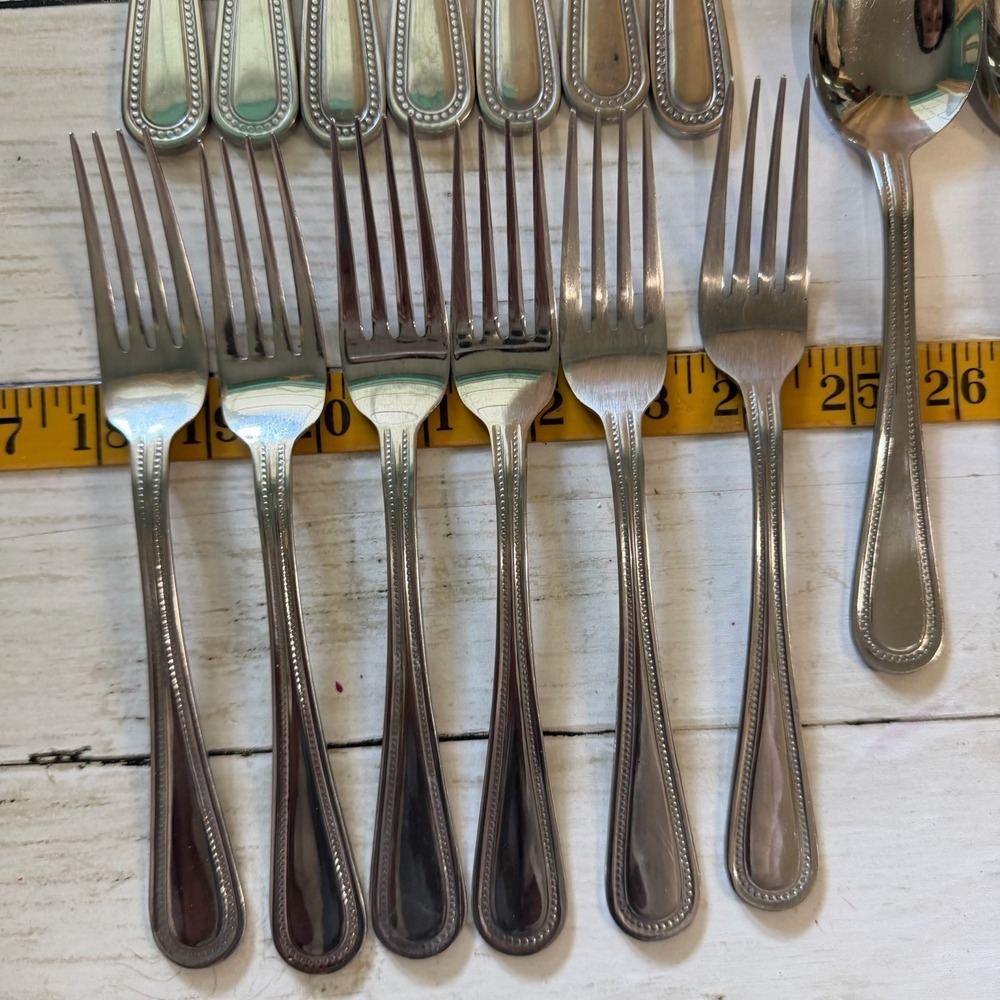 Gibson Bead 18/0 Stainless Flatware Replacement Pcs Set Of 28 - Picture 5 of 13